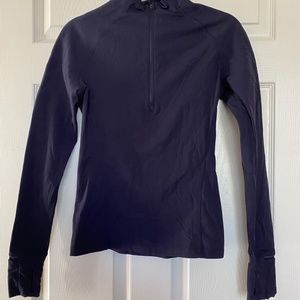 Lululemon Quarter Zip with embroidery - Navy Blue